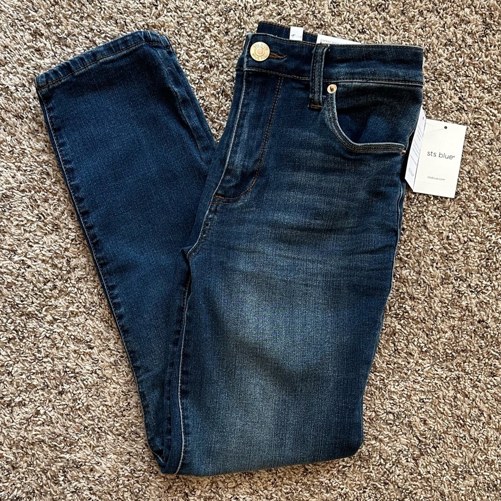 STS Blue Parker “Easy Skinny” High Rise Slim Straight Jean, Size 27